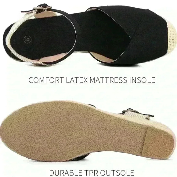 Women's Wedge Sandals - Picture 2 of 2